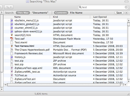 Finder Search Finder Search