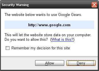 Gears Warning